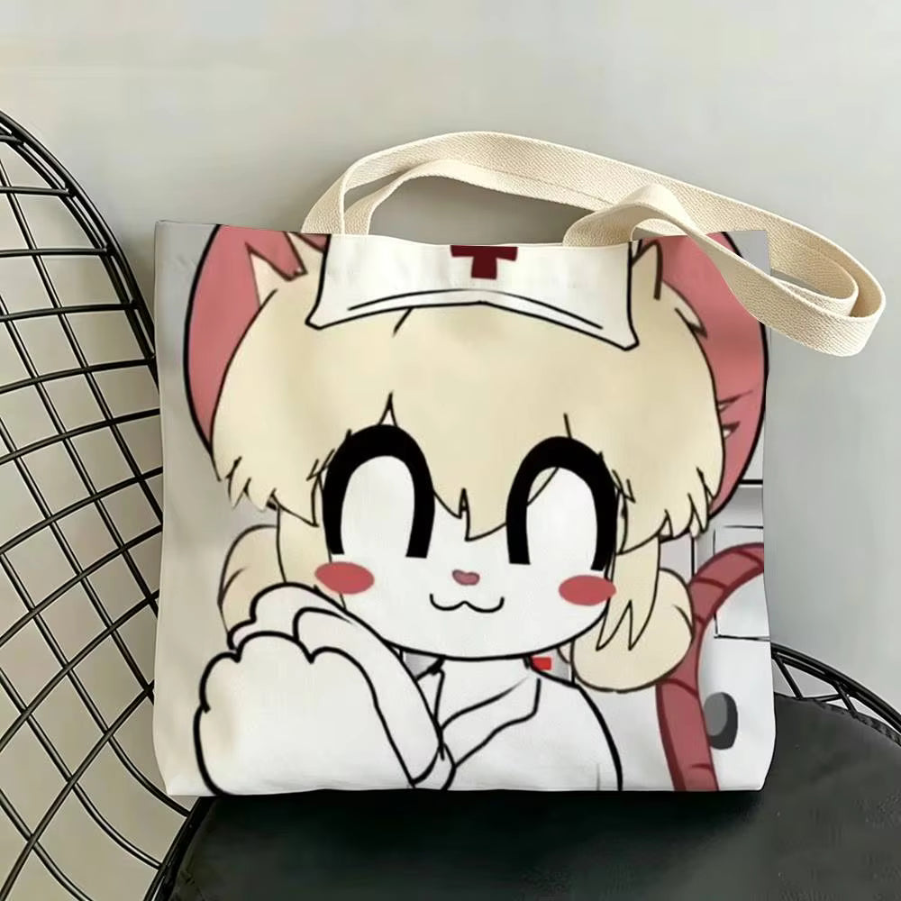 Talo Walk Terrible Mouse L-Lorna Large Canvas Tote Bag